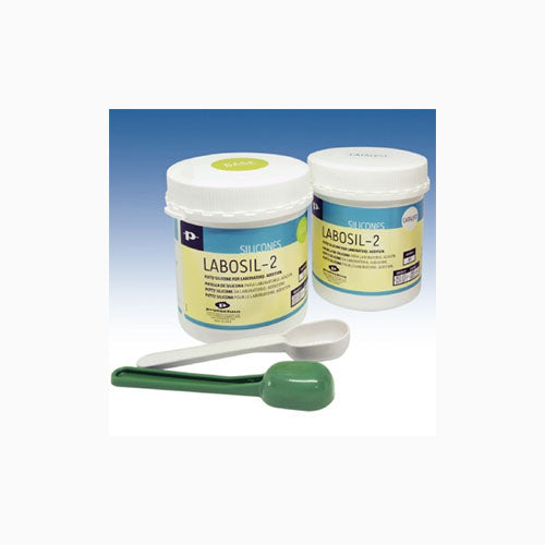 Labosil-2, putty silikoni 2kg (1kg base + 1kg aktivaattori).  Shore A 85