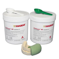 Silaform, putty A+B Shore A 80