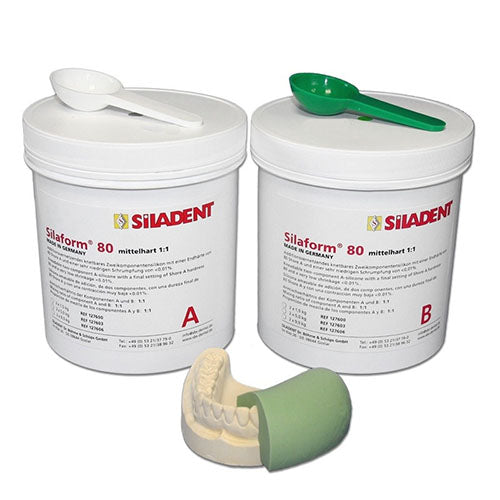Silaform, putty A+B Shore A 80